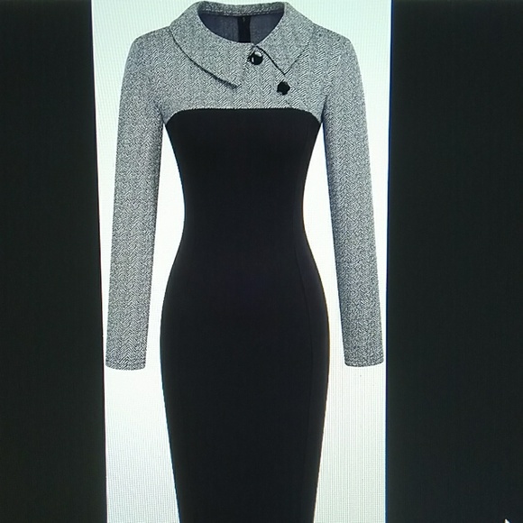 Homeyee Dresses & Skirts - Homeyee Women's Colorblock Career Dress